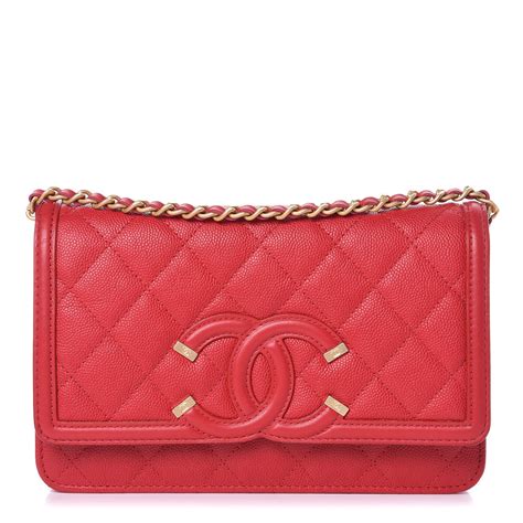 chanel cc filigree wallet on chain|CHANEL.